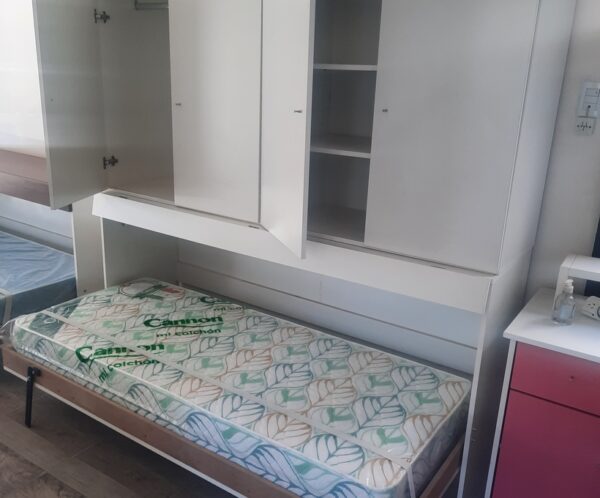 Cama Rebatible con Módulo Superior (Una Plaza)